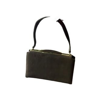 Vintage Nicholas Reich bag for Bonwit Teller Brown with Change Purse, Comb